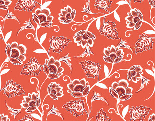 Crédence de cuisine Styles patrons Motif bohème floral persan romantique  © MSNTY_STUDIOX