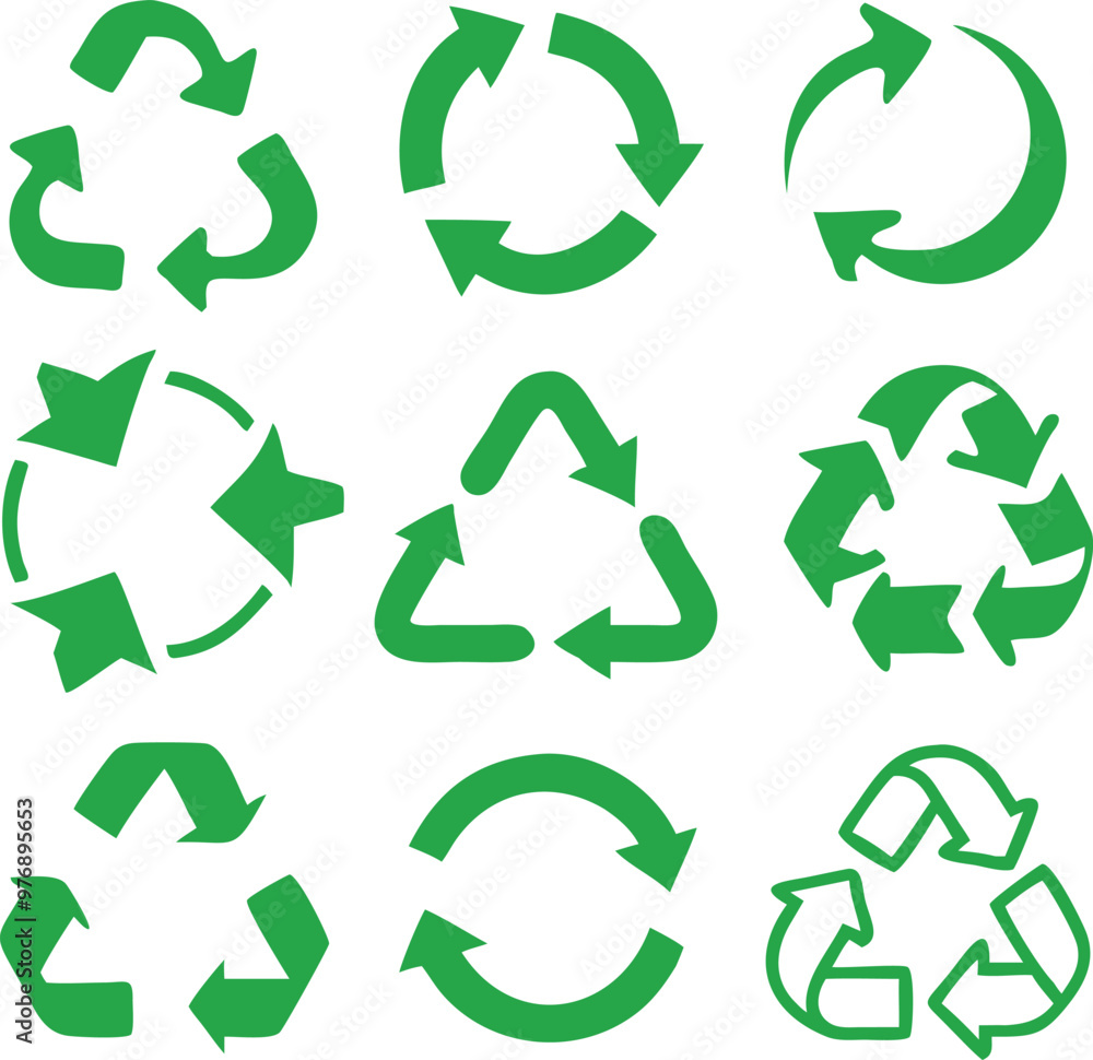 Recycling icon collection. Vector Recycling icon collection. Vector