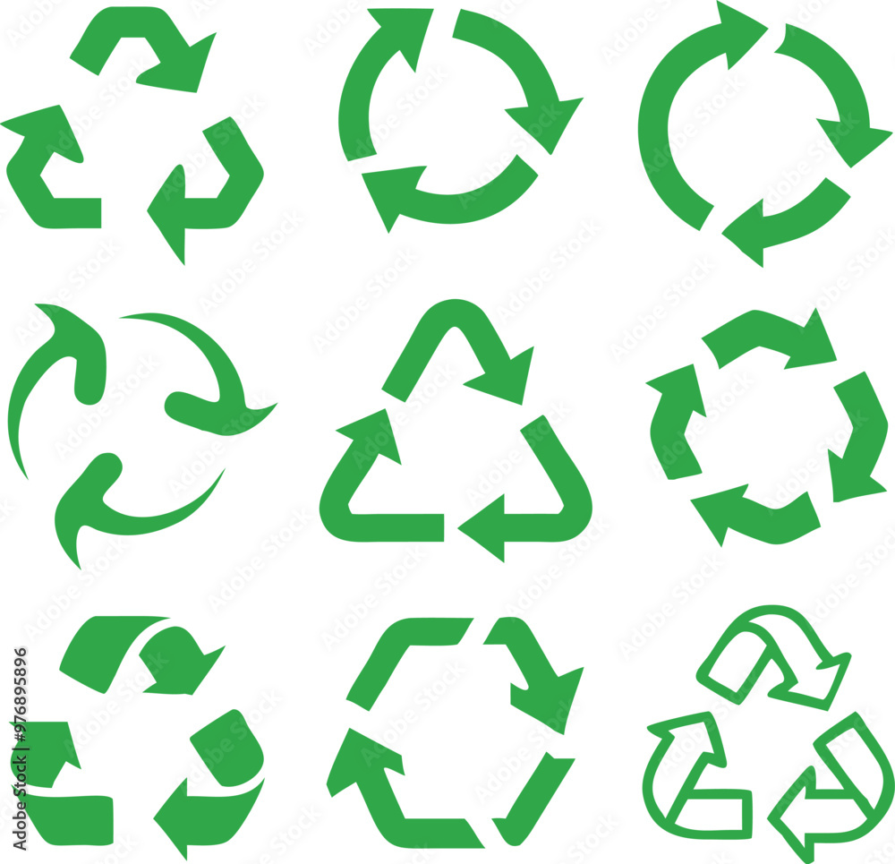 Recycling icon collection. Vector Recycling icon collection. Vector