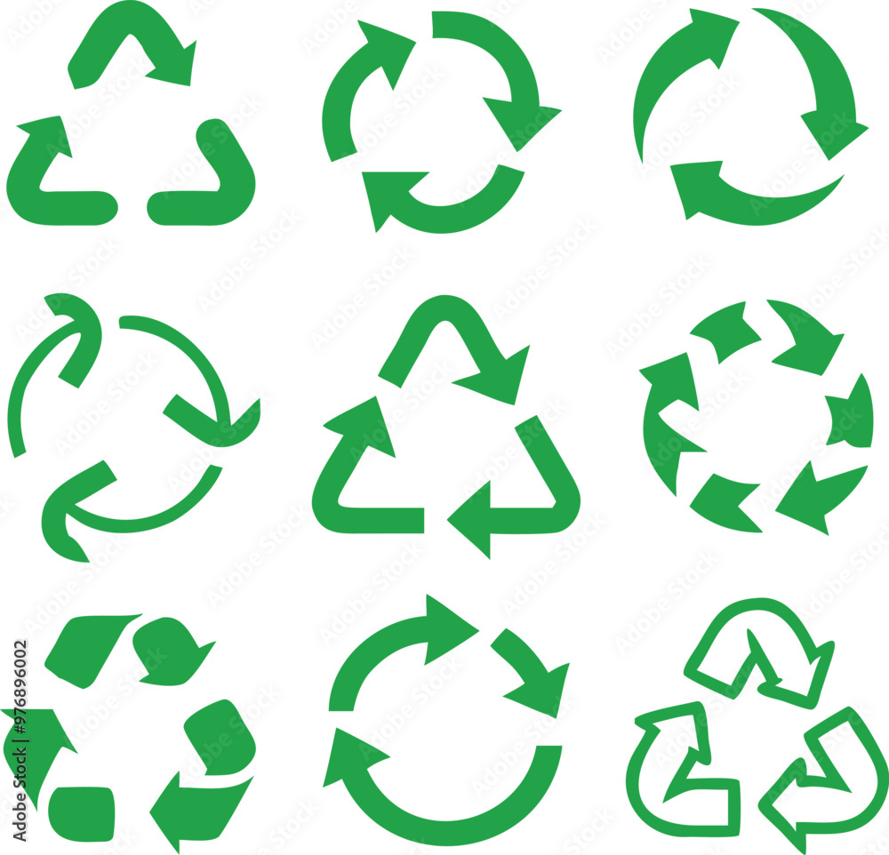 Recycling icon collection. Vector Recycling icon collection. Vector