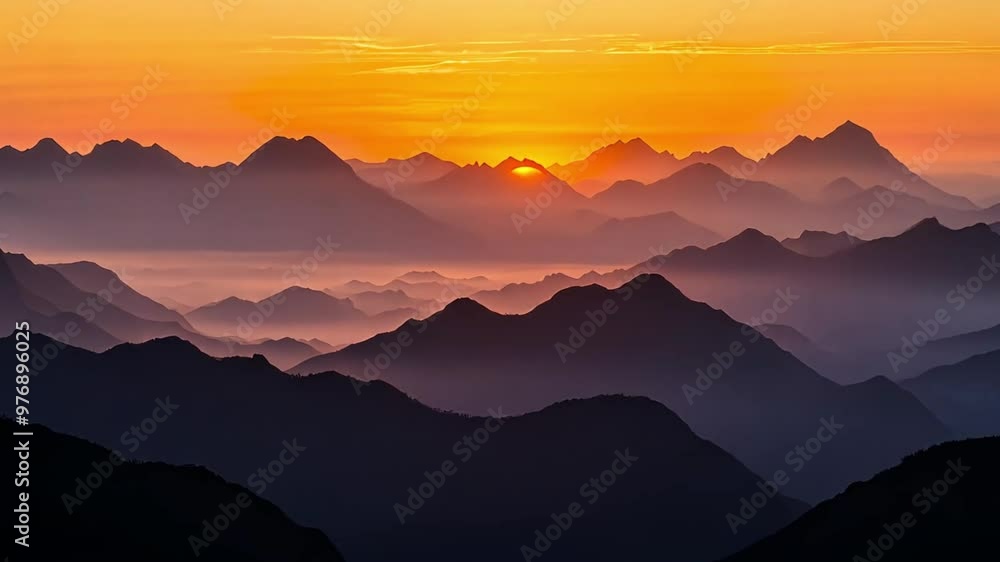 Day to Night Transition: Captivating Sunset Timelapse Over a Scenic Landscape Day to Night Transition: Captivating Sunset Timelapse Over a Scenic Landscape