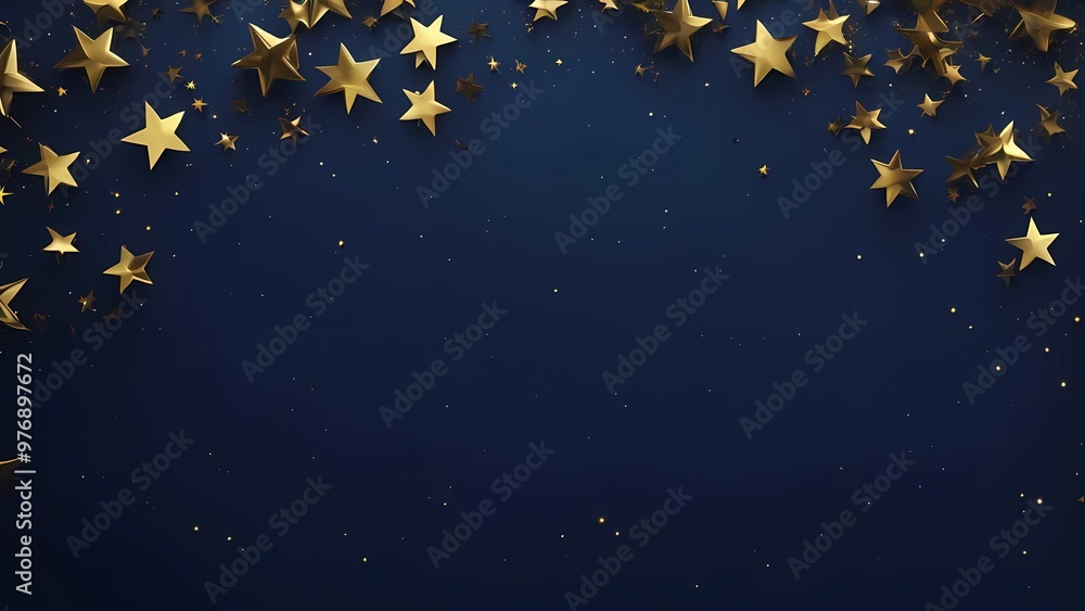 Elegant Blue and Gold Aesthetics: Creative Designs with Shimmering Stars for Luxurious Visual Harmony Elegant Blue and Gold Aesthetics: Creative Designs with Shimmering Stars for Luxurious Visual Harmony