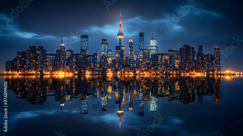 A beautiful night cityscape...