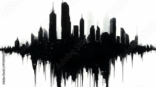A black and white illustrat...