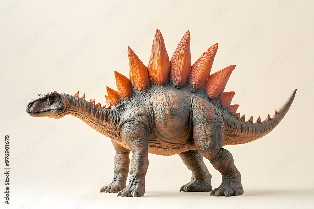 Dinosaur Stegosaurus isolated on white background, prehistoric creature Dinosaur Stegosaurus isolated on white background, prehistoric creature