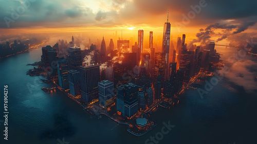 A breathtaking aerial view ...