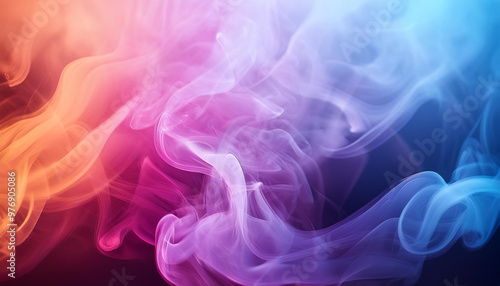 abstract colorful gradient background with smoke and space for your text. beautiful texture for cover, invitation, card, decoration and design.