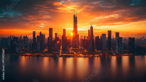 A breathtaking sunrise over...