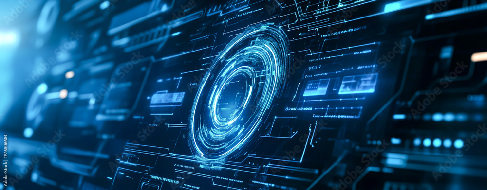 Digital Innovation - Futuristic Technology Background Digital Innovation - Futuristic Technology Background