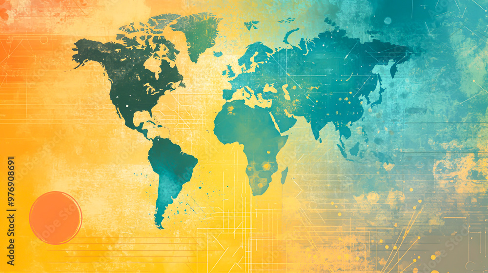 Global Awareness: Abstract Social Issues Background Illustration Global Awareness: Abstract Social Issues Background Illustration