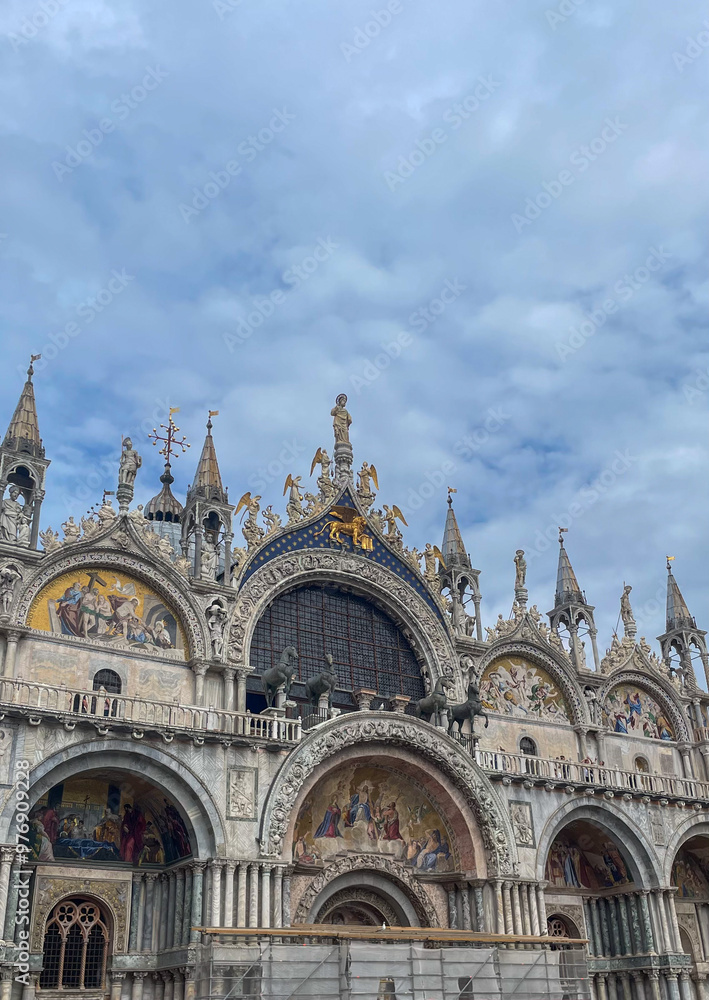 Naklejka premium European cathedral exterior