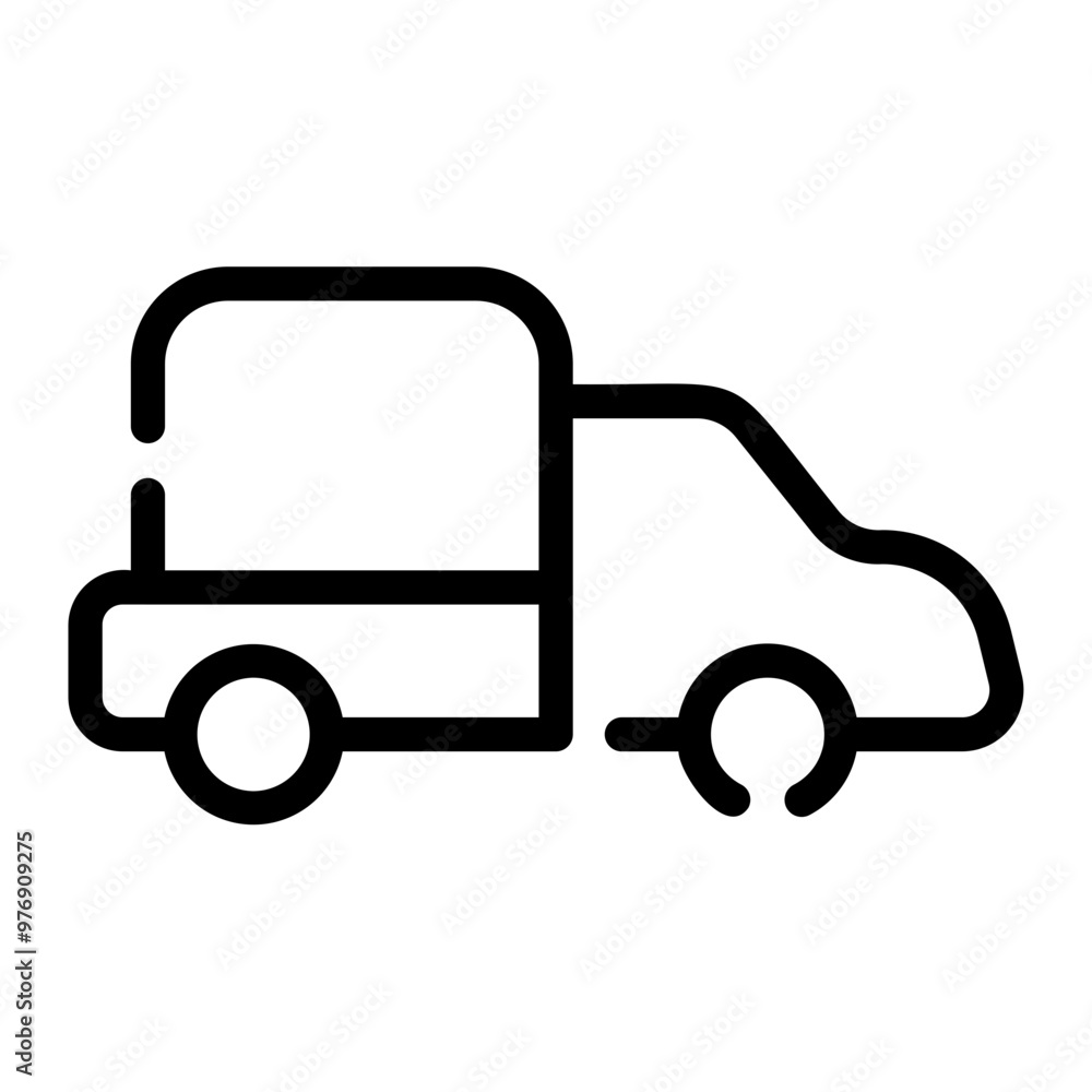truck Line Icon truck Line Icon