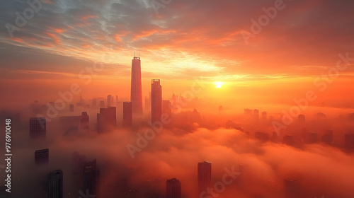 A city skyline emerges from...