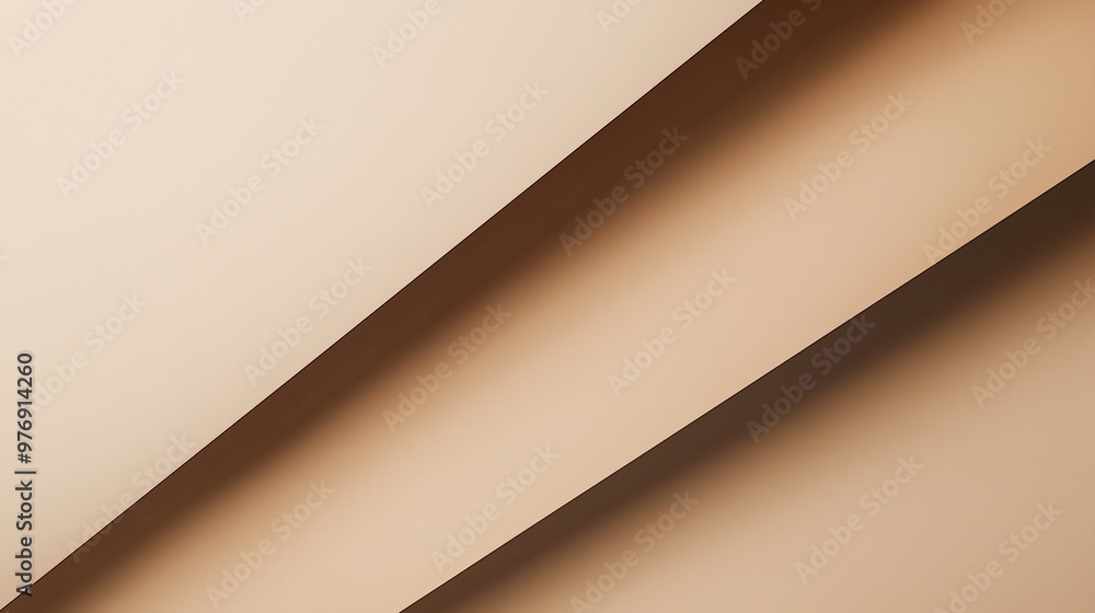 Paper cut layered diagonal with shadow light brown simple pattern background Paper cut layered diagonal with shadow light brown simple pattern background