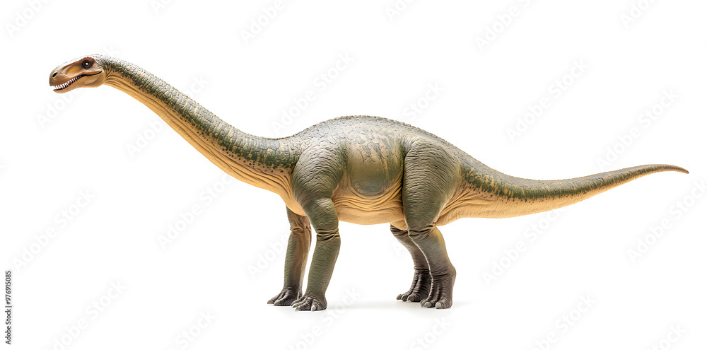 Fototapeta premium Brachiosaurus dinosaur isolated on white background