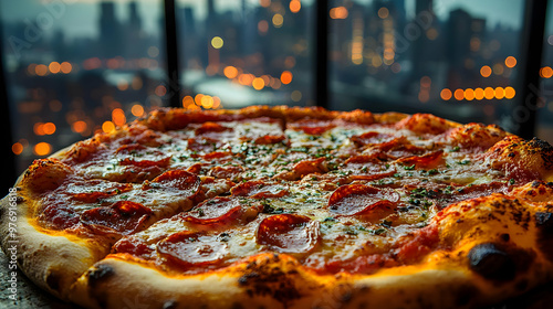 A delicious pepperoni pizza...