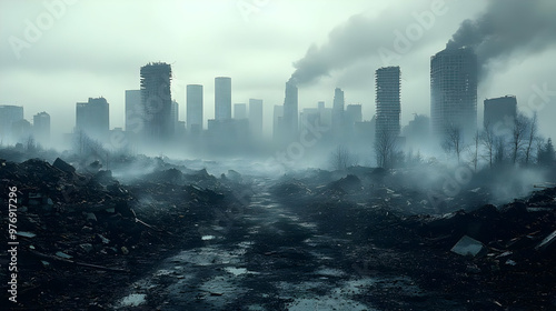 A desolate, post-apocalypti...