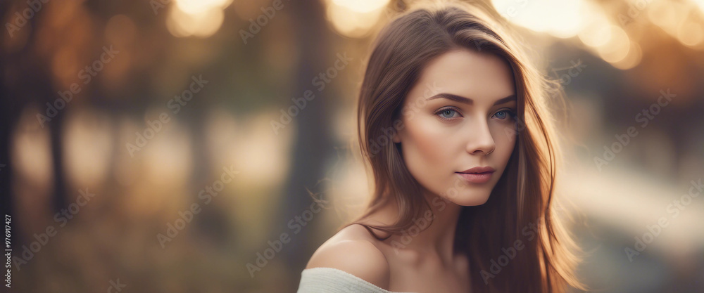 Photograph of an attractive young lady with brown hair Lovely model with flawless skin Emphasis on b Photograph of an attractive young lady with brown hair Lovely model with flawless skin Emphasis on b