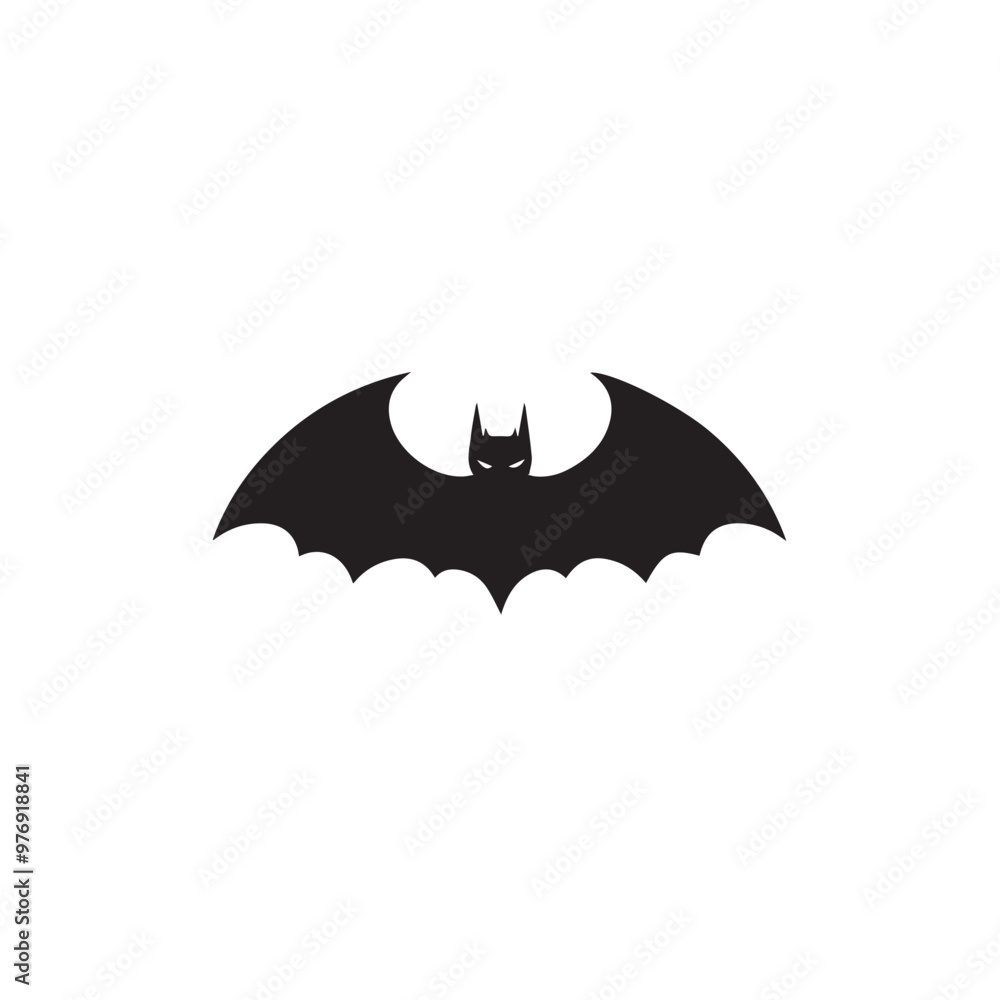 Bat in cartoon, doodle style . Image for t-shirt, web, mobile apps and ui. Isolated 2d vector illustration in logo, icon, sketch style, Eps 10, black and white. AI Generative