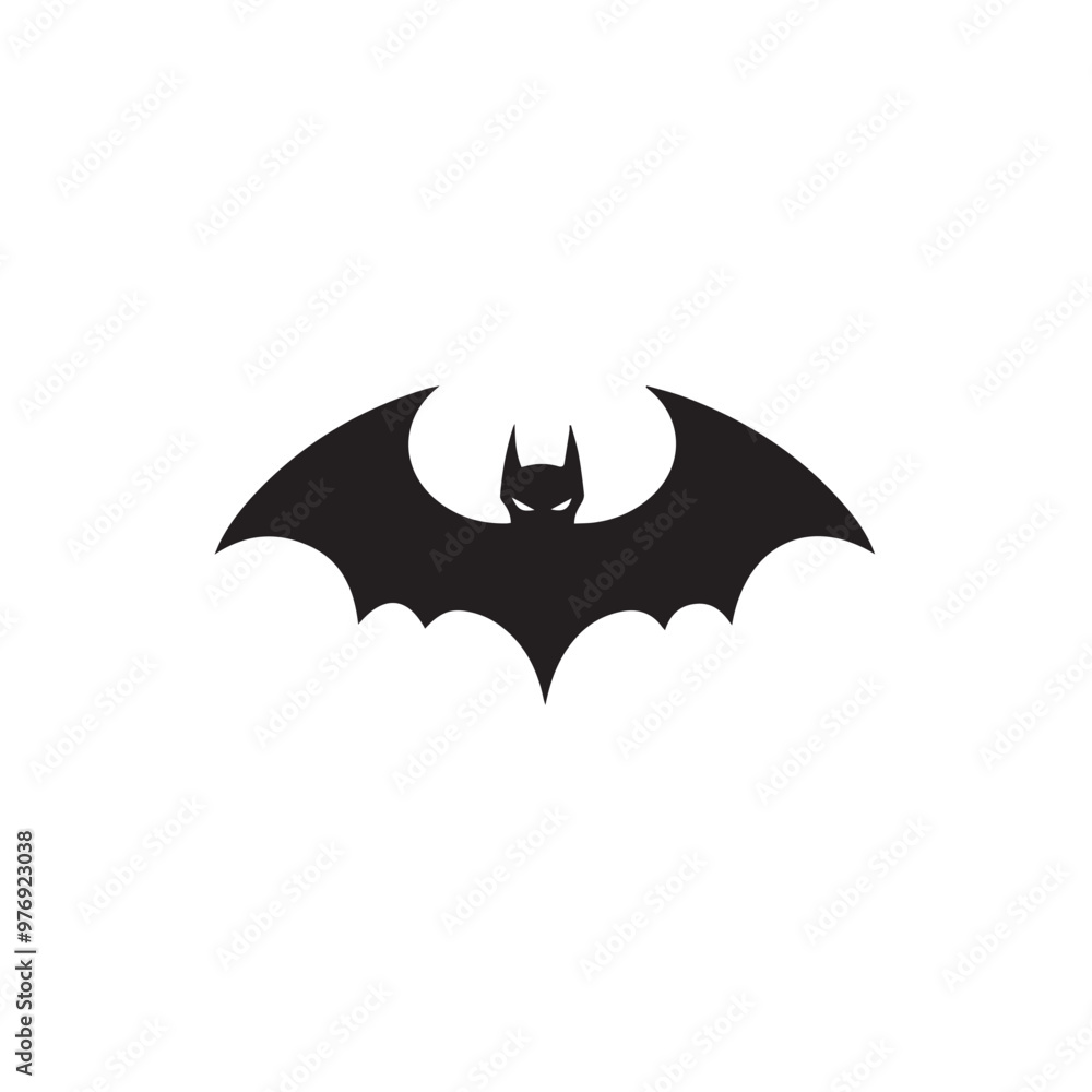 Bat in cartoon, doodle style . Image for t-shirt, web, mobile apps and ui. Isolated 2d vector illustration in logo, icon, sketch style, Eps 10, black and white. AI Generative