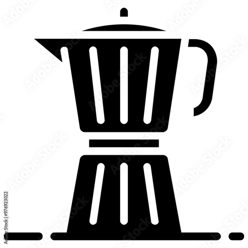 coffee maker glyph vector icon