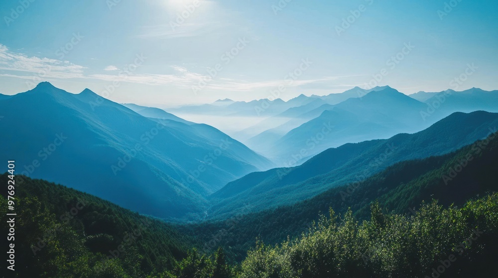 Obraz premium Serene Mountain Landscape