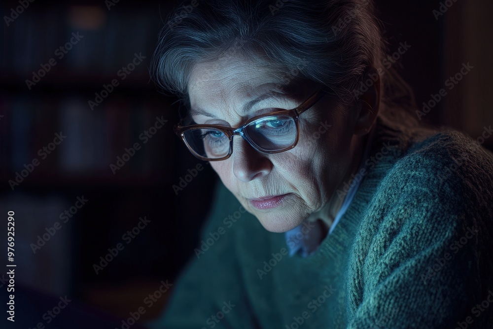 People, technology and internet concept - young woman using digital tablet at home. Beautiful simple AI generated image People, technology and internet concept - young woman using digital tablet at home. Beautiful simple AI generated image