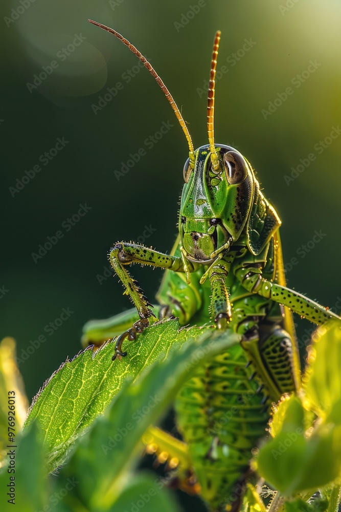 Crystal-clear image of grasshopper in 4k ultra HD High Quality Crystal-clear image of grasshopper in 4k ultra HD High Quality