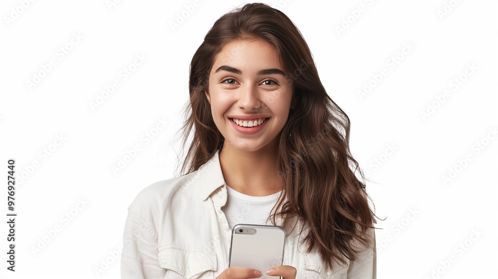 Smiling female doctor with stethoscope in hand, posing for a portrait Smiling female doctor with stethoscope in hand, posing for a portrait