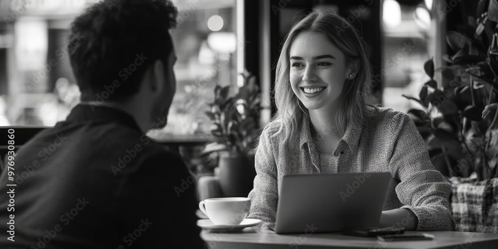 A Modern Cafe Scene A Modern Cafe Scene