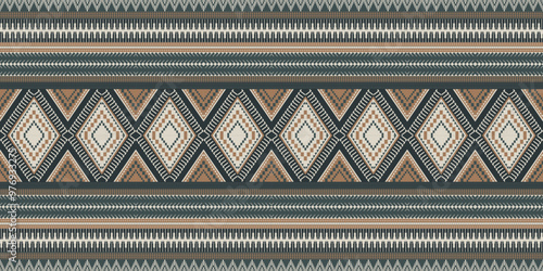 Geometric ethnic pattern, seamless pattern of the Navajo tribe. Native American. Seamless vector pattern, seamless Mexican rug, woven carpet. Folk embroidery, Bohemian, Aztec style.