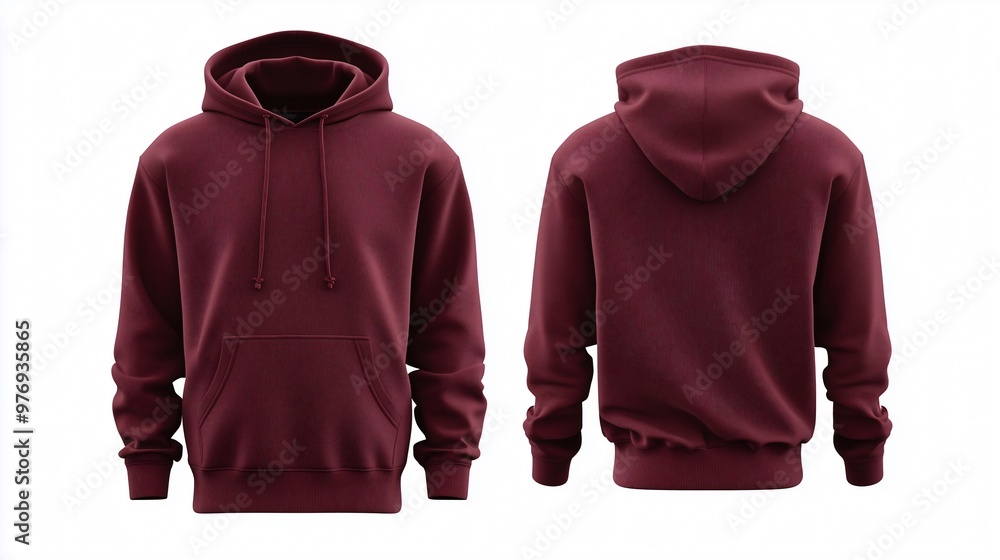 custom made wallpaper toronto digitalBlank maroon hoodie sweatshirt long sleeve, hoody with hood for your design mockup