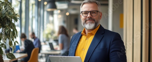 The Businessman with Laptop photo