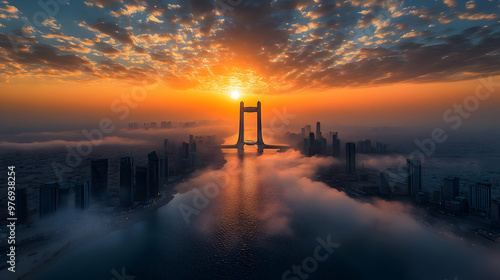 A majestic bridge stands ta...