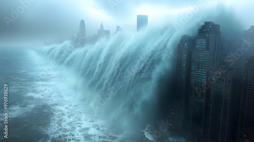 A massive wave crashes agai...