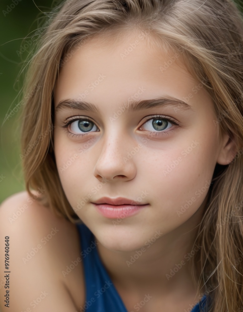 Young girl enjoying a day outdoors. Young girl enjoying a day outdoors.