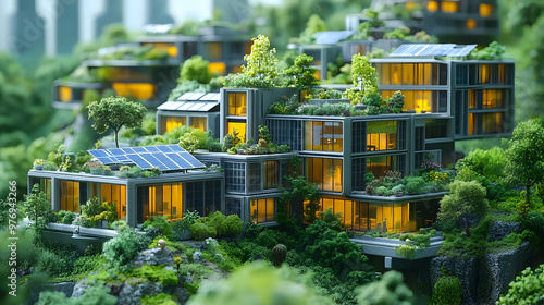 A model of a futuristic cit...