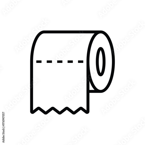 toilet tissue icon vector design template simple and clean