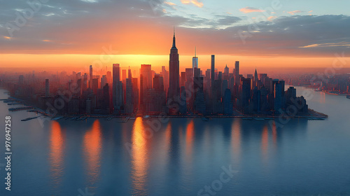 A panoramic aerial view of ...