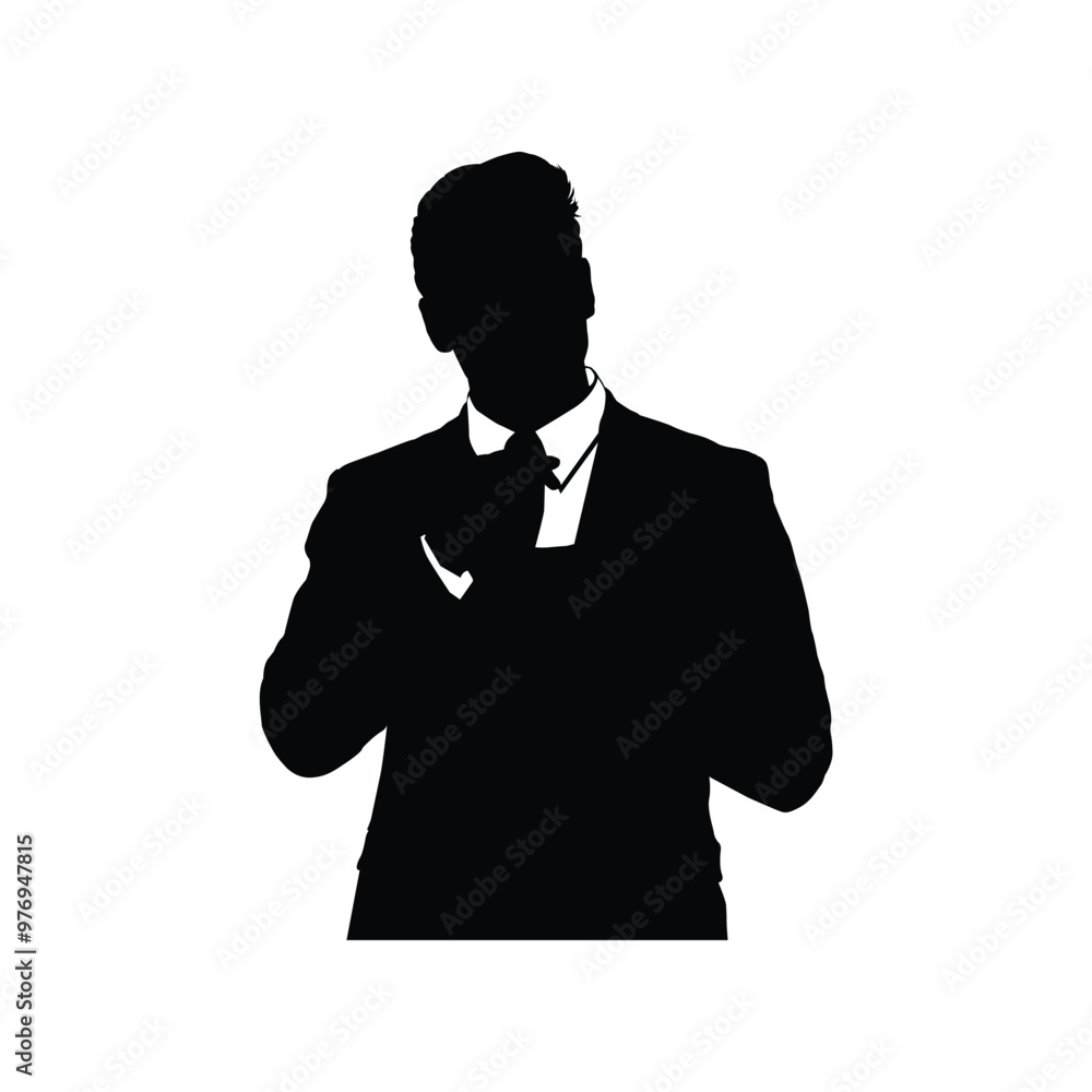 Silhouette of business man illustration vector Silhouette of business man illustration vector