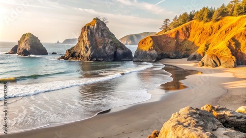 The very popular Secret Beach, Oregon. photo