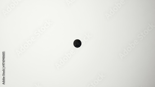 Minimalist Black Circle on White Background