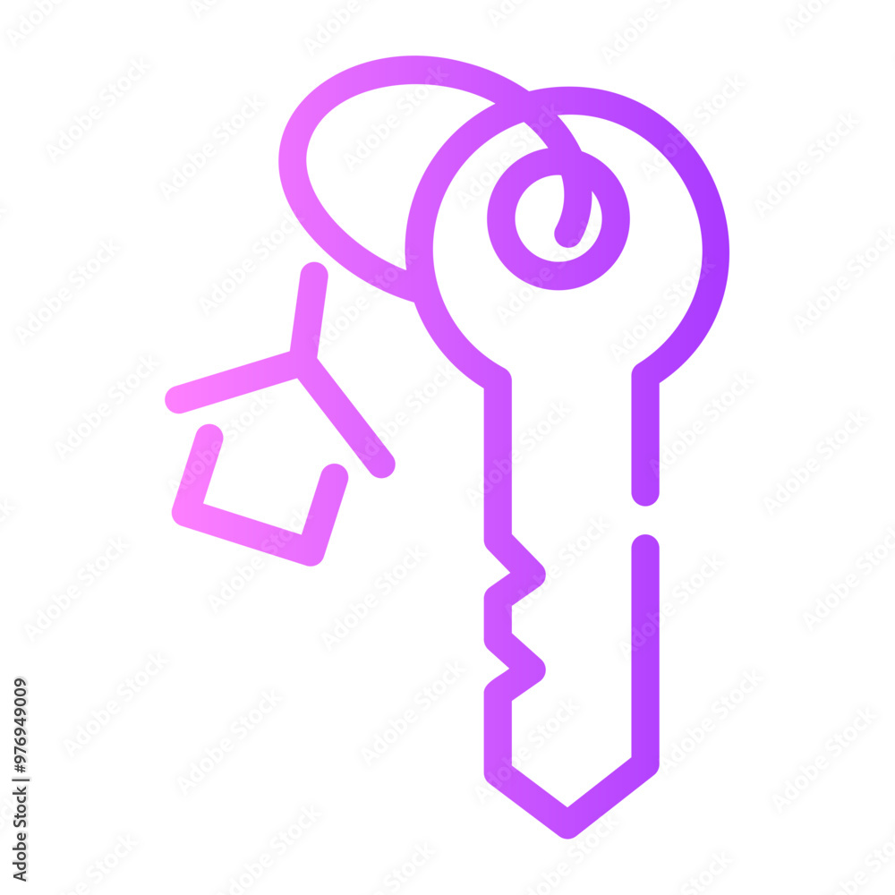 keys Line Gradient Icon keys Line Gradient Icon