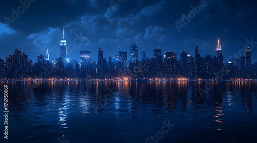A panoramic view of a city ...