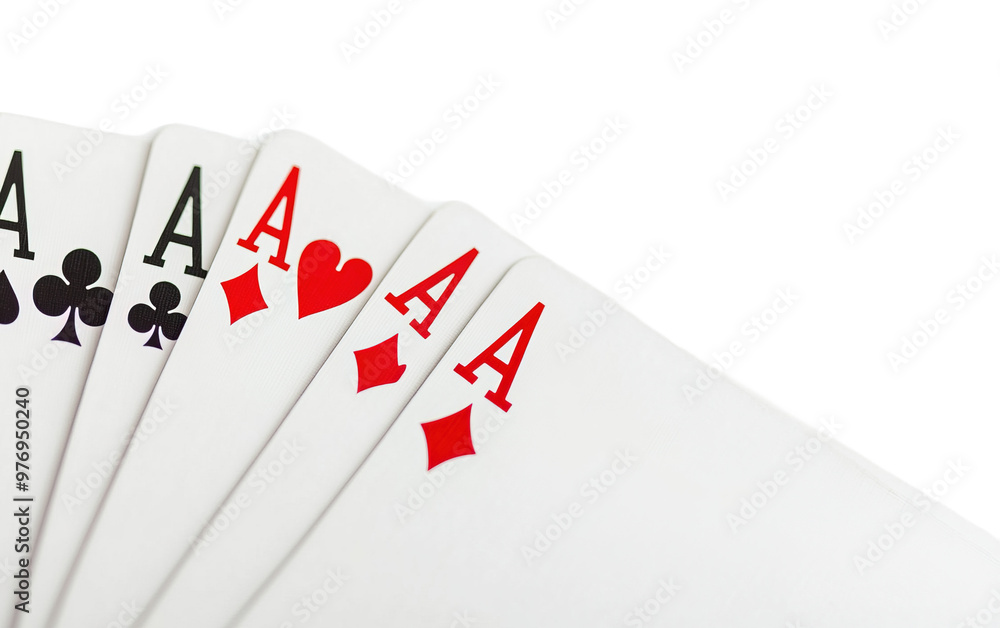 Four aces playing cards on transparent background, png Four aces playing cards on transparent background, png