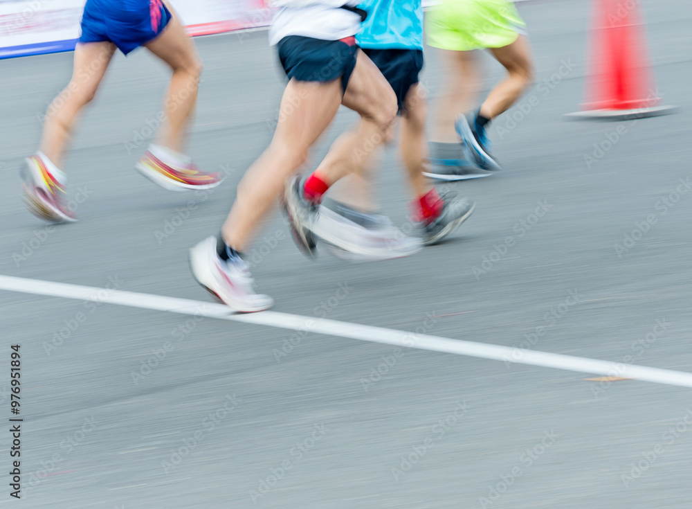 Marathon runners Marathon runners