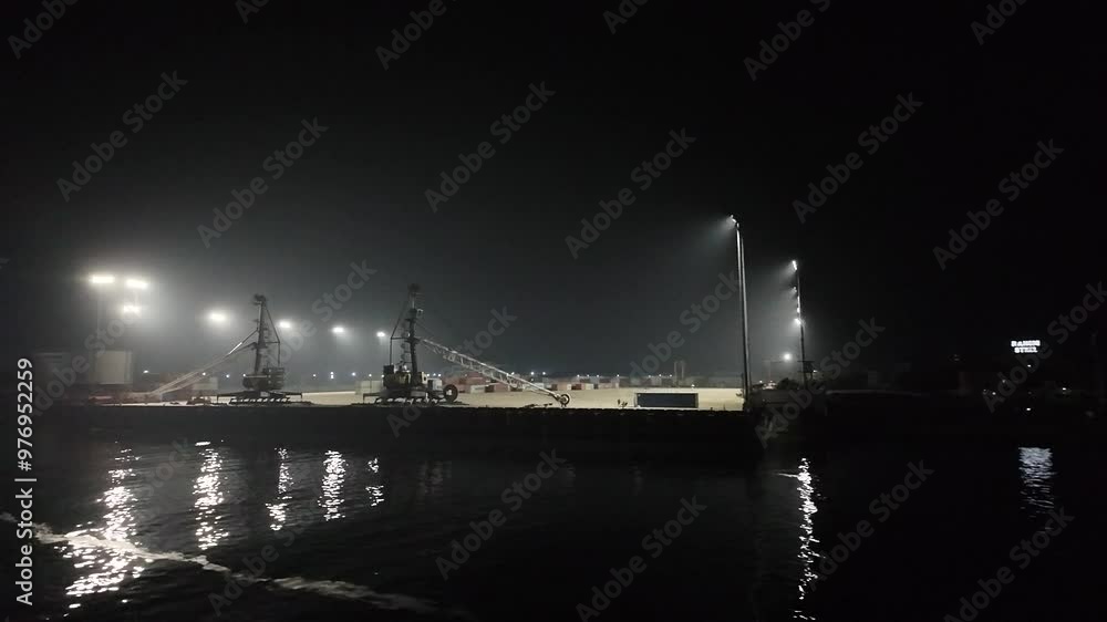 Industrial complex at night, Dhaka Division, Keraniganj, Bangladesh