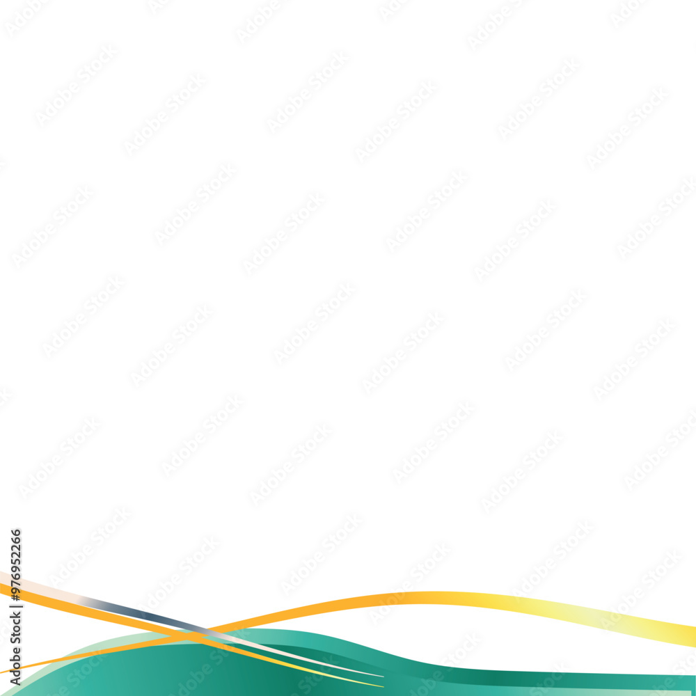 Abstract Wavy Footer Decoration Abstract Wavy Footer Decoration