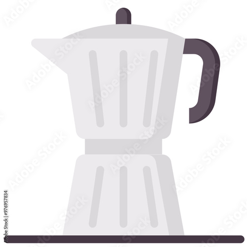 coffee maker flat vector icon