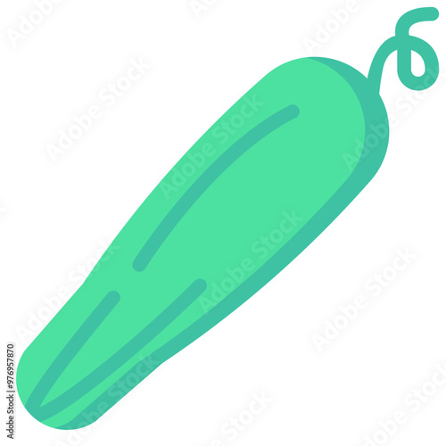 cucumber flat vector icon